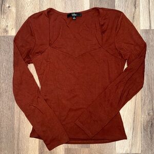 Lulus Long sleeve Contour Top